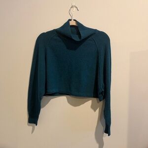 Urban Outfitters Cropped Teal Sweater